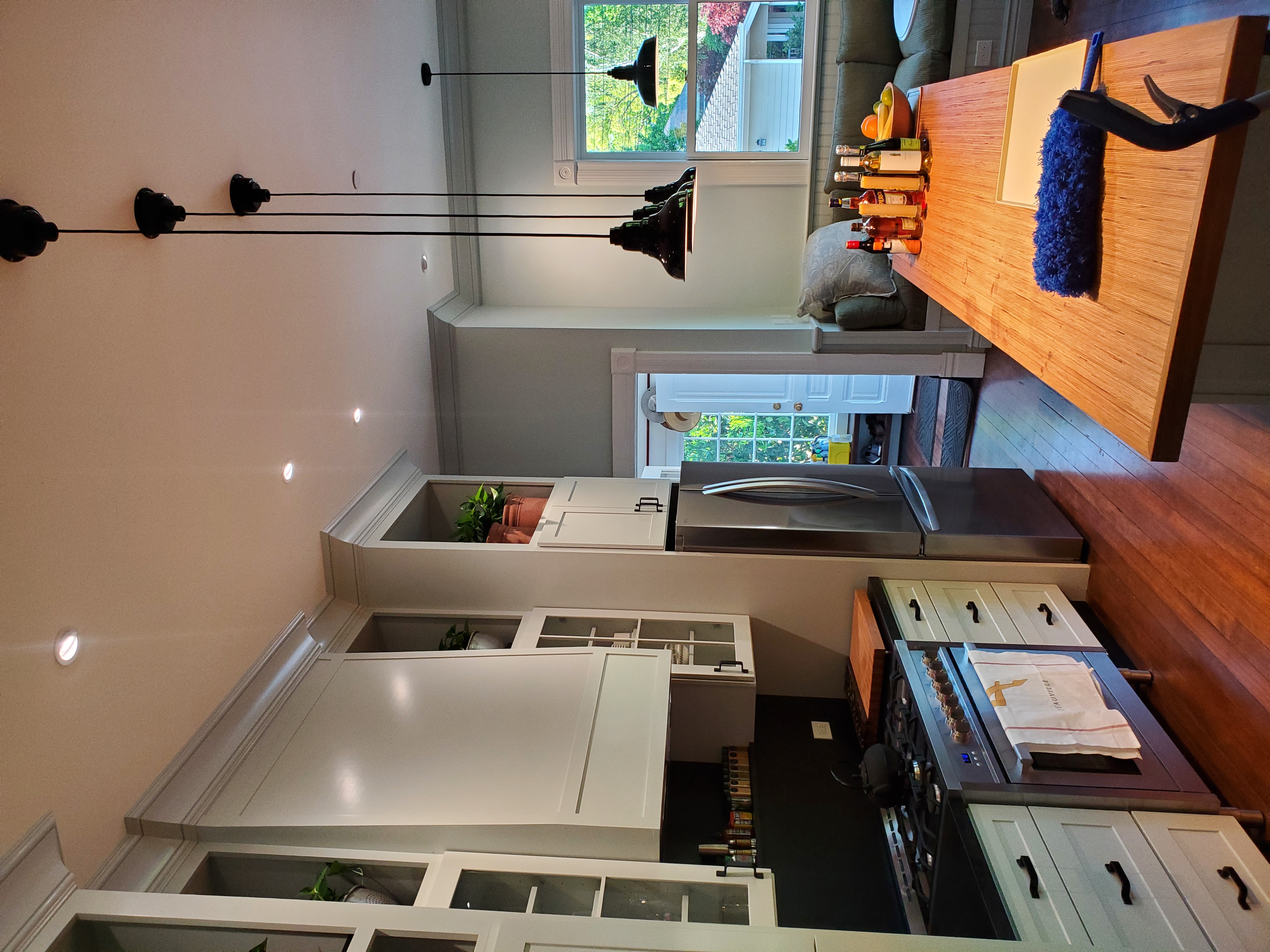 Professional electrician at work